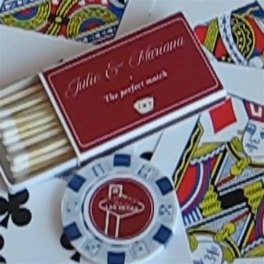 Las Vegas Wedding Poker Chip Gift Favor Template: Lucky in Love (digital Download) - Etsy