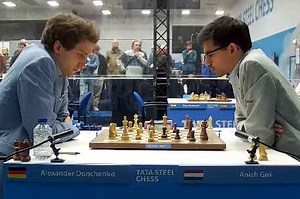 4.1K views · 155 reactions | Anish Giri beats Alexander Donchenko I Tata Steel Chess (2024) I Round 4 #chess #tactics #TataSteel #chesspuzzle | ChessFam | Facebook