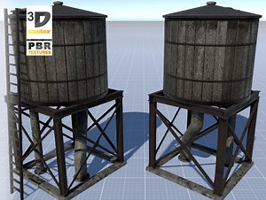 Roof Water Tank | 3D Exterior | Unity Asset Store