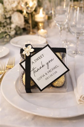 Luxury Ferrero Rocher Wedding Favor, Ferrero Rocher Favor Box, Chocolate Wedding Favor, Personalized Wedding Guest Favor - Etsy