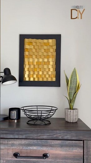 Nadie Cree Que Es Cartulina 😱 Cuadro Decorativo Moderno y Elegante DIY ✨ #decocraft #diy