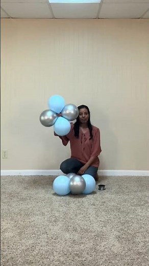 Quick & Simple Balloon Column Without a Stand #balloon #partysupplies