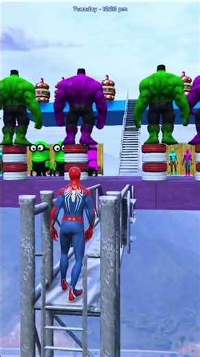 GTA 5 Rainbow Spiderman Jumping Into Water Pool (Funny moments, Fails & Euphoria Physics) #gta5