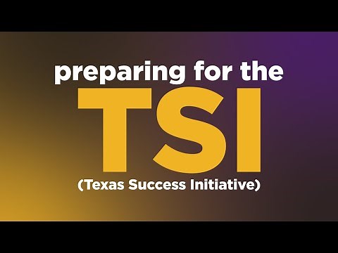 Preparing for the Texas Success Initiative (TSI)