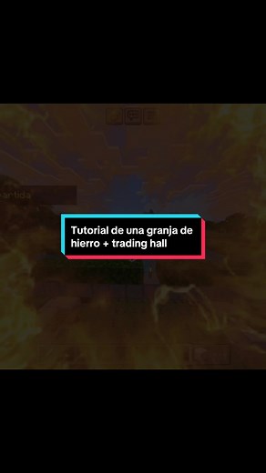 Tutorial de una granja de hierro en Minecraft con trading hall