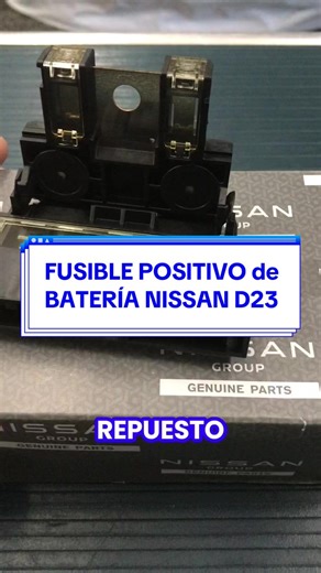 Repuesto original de fusible de batería positivo para la Nissan Frontier NP300 D23. Si tenes dudas, preguntas o comentarios, no dudes en escribirlos abajo y compartirlos con nosotros. DIMER - Repuestos Nissan 📲099 544 899 📍Local en Cerro Largo 1231, entre Yí y Cuareim (Montevideo) 🤝Atención personalizada 🇺🇾Envíos a todo el País en el día #DIMER #repuestos #nissan #uruguay #original