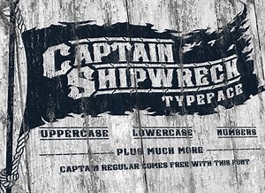 Captain Shipwreck Font, a Font by Alphabet Agency