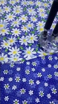 Simple patchwork being quilted for making a duffle bag. #quilted