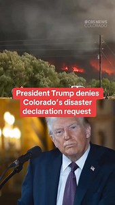 87K views · 3.6K reactions | President Trump has denied Colorado’s request for a federal disaster declaration after wildfires and floods caused millions in damage. State leaders warn the decision could slow recovery and raise utility costs. Read more at the link in our bio. | CBS Colorado | Facebook