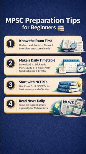 MPSC Preparation Tips for Beginners 2026 🚀 | Start Smart & Crack MPSC #shorts #mppsc