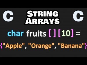 Arrays of strings in C explained! 🧵
