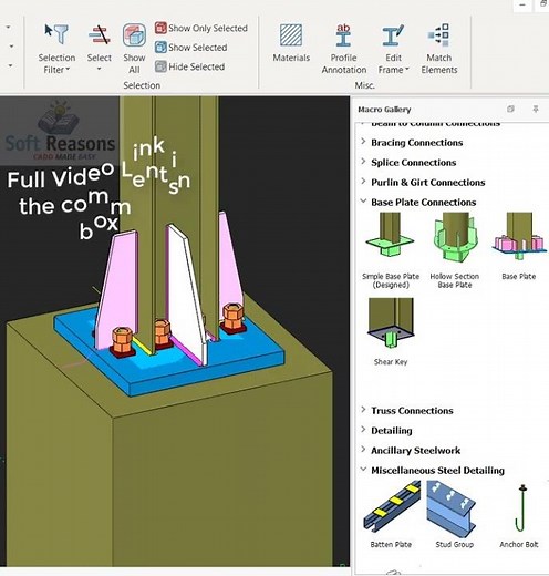 Steel Base plate Connection Design