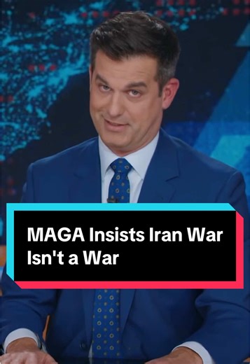 MAGA will do anything to deny that Trump started a war with Iran, even if it means cribbing from the Putin playbook #DailyShow #Trump #Iran