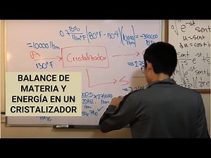 MATERIAL AND ENERGY BALANCE IN A CRYSTALLIZER