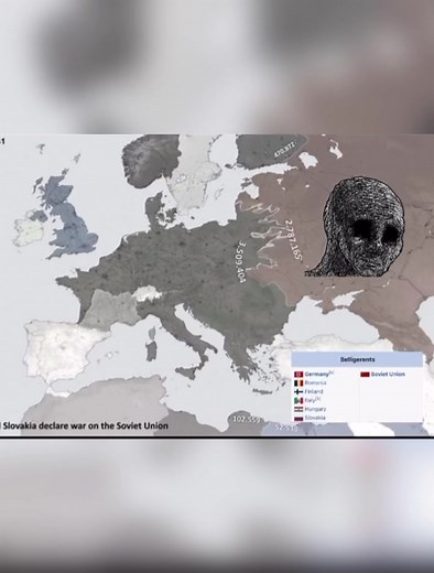 Operation Barbarossa Germany’s invasion of the Soviet Union a brutal front in which it lasted 4 years. #ww2 #historytok #edit #germany🇩🇪 #targetaudience