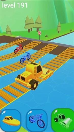 Shape-Shifting Fun Race Game Level 191 #Shorts