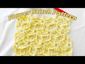 CROCHET FLOWER STITCH PATTERN / CROCHET BY BEV