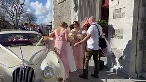 14K views · 77 reactions | Our very first video from a very special customer. The beautiful bride Hazel on her wedding day and her gorgeous bridesmaids. Gasp had the absolute pleasure to dress her beautiful mum Suzie. Suzie opted for this stunning blush dress and hat. She was a lady from start to finish. We are so happy it was an amazing day for you all. #motherofthebride #beautifulbride | Gasp Boutique | Facebook