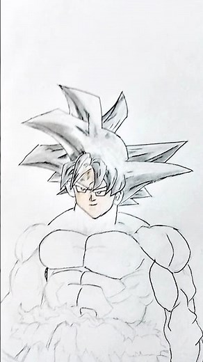 Draw Goku 😱 || Goku Drawing Tutorial 😱||#shorts #dbz #ghaffarbhai #fdccompany