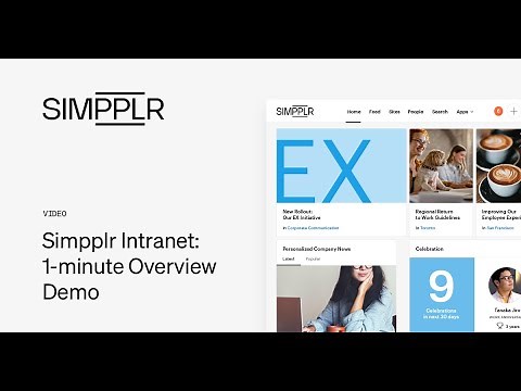 Simpplr, the AI-powered Employee Experience Platform, in 1 minute