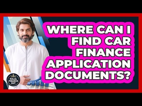 Where Can I Find Car Finance Application Documents?