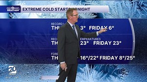 Arctic air is moving in tonight