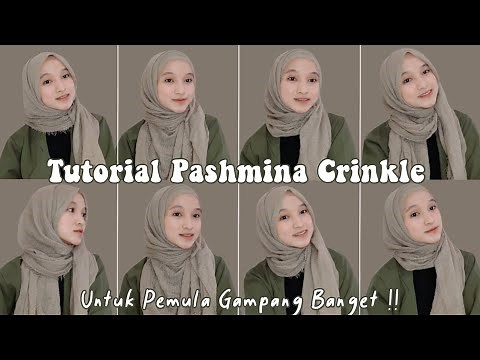 5 TUTORIAL PASHMINA CRINKLE | Untuk Pemula Gampang Banget ‼️ | Tutut Arinda Herawati