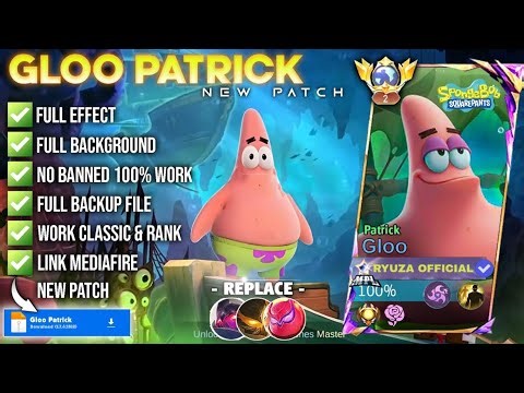 NEW Script Skin Gloo Patrick - Patrick Star No Password | Full Effect Voice Patch Terbaru