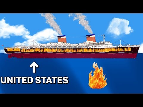 A Strong Fire Sank the SS United States | Floating Sandbox