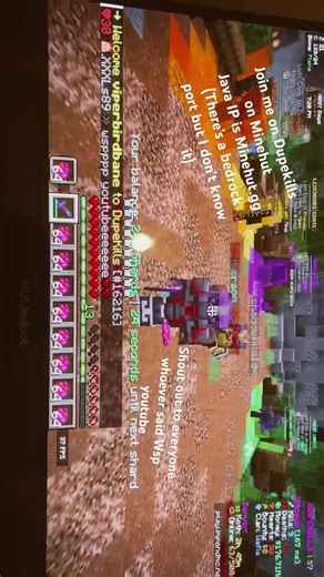 #minecraft #Joinme Minehut.gg on Java