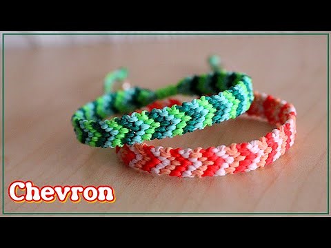 Chevron Thread Bracelet 🌈 | Easy Macrame for Beginners