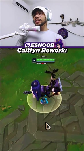 O novo Rework da Caitlyn tá insano, finalmente a Ult dá dano 😭 #leagueoflegends