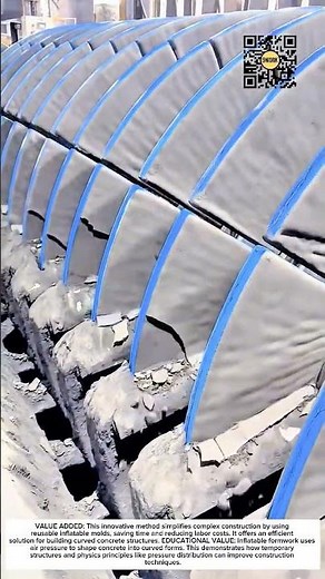 Inflatable Formwork Creates Perfect Concrete Dome Structures