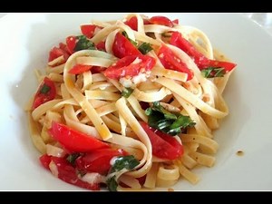 Easiest Pasta Recipe Ever (Pasta Alla Checca)- BenjiManTV