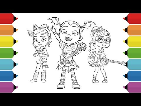 Vampirina and Her Friends Coloring Pages | Vampirina, Poppy & Bridget