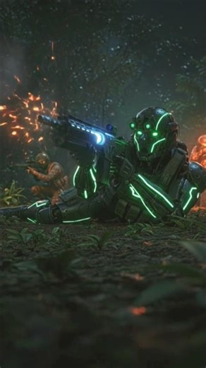 Radium Glow Robot In Warzone #jungle war #shorts