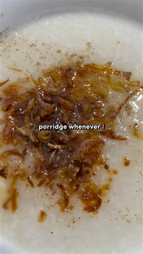 raylbubanetwork on Instagram: "Sometimes I want a hug but a hug that I can eat. Rice porridge will do just that. It’s comfort in a bite. Warms me from inside out. Adding ginger to the rice porridge will mellow out any fishness and add warmth and depth to the fish. But if you use fresh fish, you can do without the ginger if you don’t want too 🫚 #comfortfood #asianflavors #porridge #reelslove #easymeals"