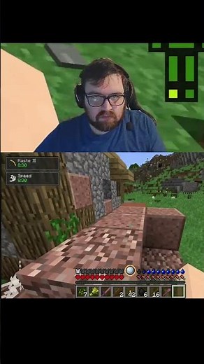 Minecraft Player Finds Coffee, Haste, and a Dragon! #shorts