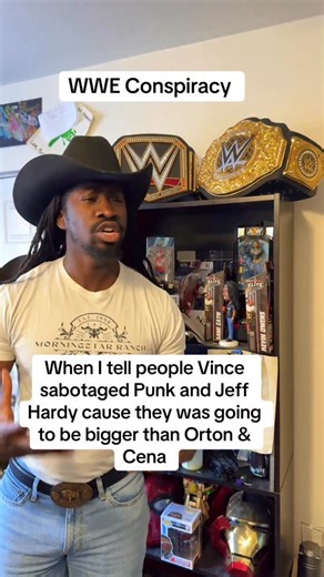 Javon Talley on Instagram: "Yall got any WWE/Wrestling conspiracies? 👕: @morningstar_ranch #wwe #jeffhardy #cmpunk #wwefan #wrestlingmemes"