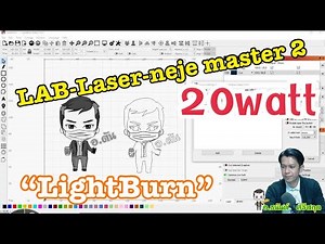 พื้นฐานการใช้งานง่ายๆ LAB-Laser-neje master 2 20w-[LightBurn]