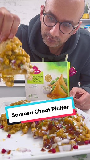 Delicious Samosa Chaat Platter Recipe by Zulekha
