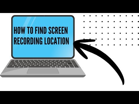how to find screen recording location on your laptop/screen recording