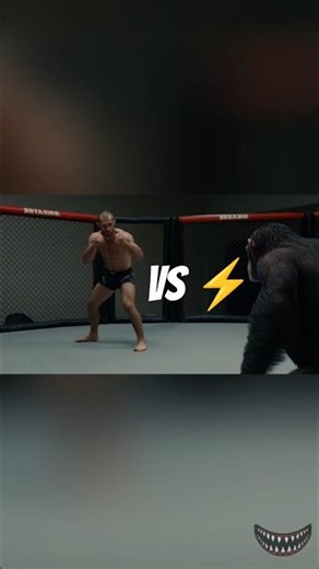 🦍 Chimpanzee vs MMA Fighter – Who Wins This Wild Battle? 🥊