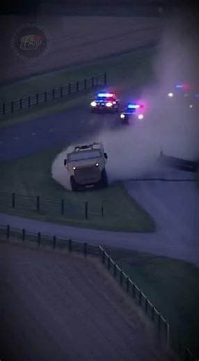 🚁 LIVE: Armored APC Chase Across Rural Highway! Military-Grade Pursuit