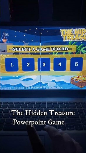 The Hidden Treasure Powerpoint Game Template #games #gaming