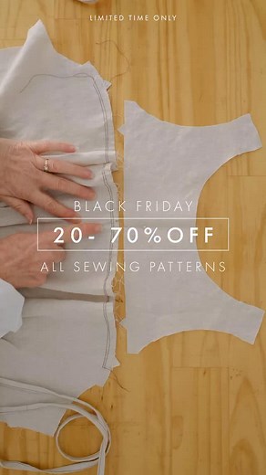 20 - 70% off all patterns starts now! 🪡 Plus receive this Midi Flare/Tiered Skirt that Rachel is wearing here for FREE when you purchase 3 or more patterns. Our Black Friday sale is live for 7 days only. Any questions let me know in the comments. Happy sewing! | Swim Style Sewing Patterns