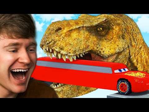 CARS vs DINOSAUR TRAP in TEARDOWN!