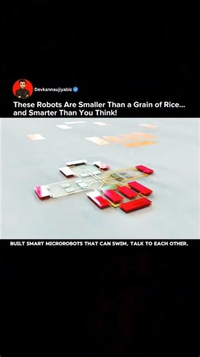 Smart Microrobots That Communicate & Collaborate Underwater! #robot #viral #shorts #innovation #tech