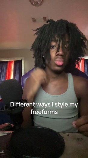 Differnt ways i style my freeforms 😀#dreads #freeformdreads #freeform #locs