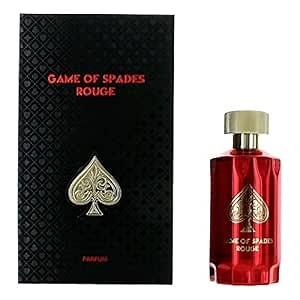 Jo Milano Game of Spades Rouge Parfum Spray | 3.4 oz (100ml) | Oud Wood, Sugar, Warm, Spicy, Orange, Saffron Scent | Long Lasting Fragrance for Men and Women (Unisex)